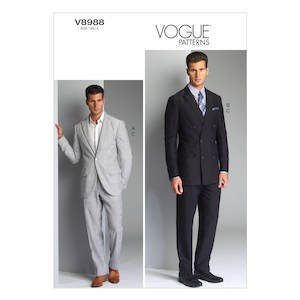 Sewing Patterns: Pattern - Vogue - V8988 -  Men’s Jacket and Pants