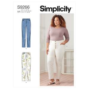 Sewing Patterns: Pattern - Simplicity - S9266 - Misses and Women's Vintage Jeans (Buttons/Zipper)