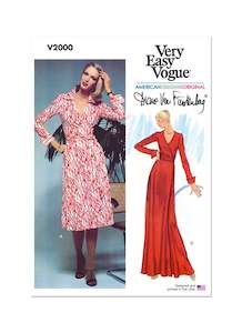 Pattern - Vogue - V2000 -  Misses’ DVF Wrap Dress by Diane von Furstenberg