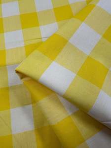 Cotton Gingham XL - Yellow - 112cm