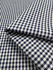 Cotton Gingham - Mini Navy - 140cm