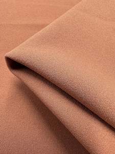 Scuba: Plain Scuba Crepe - Amber brown - 150cm