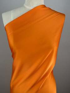 Plain Crepe: Crepe De Chine - Turmeric - 150cm