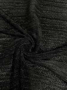 Metallic Knit - Black - 150cm