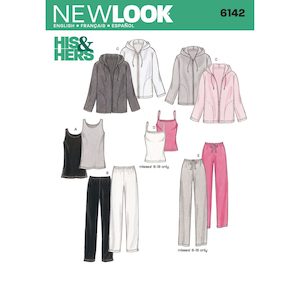 Pattern - NEW LOOK - 6142 - New Look Sewing Pattern N6142 Misses’/Men’s Separates