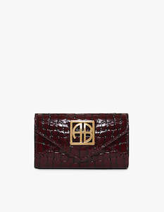 Elly Wallet - Burgundy Embossed