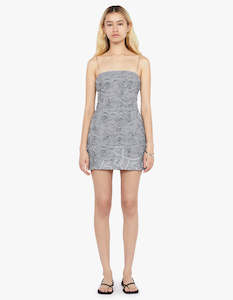 Lotty Mini Dress - Pebble Grey