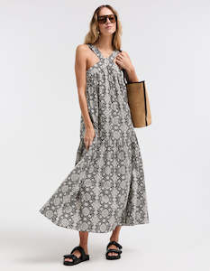 Clothing: Hannah Dress - Black/White