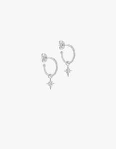 Clothing: Starlight Hoops - Sterling Silver