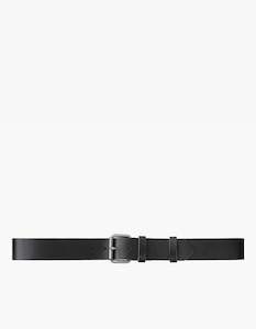 Clothing: Pedersson Leather Belt - Black