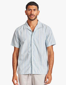 Clothing: Burt Short Sleeve Shirt - Cool Blue