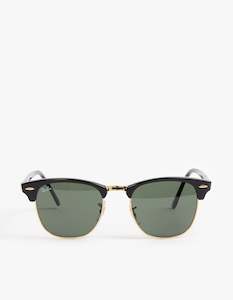 Clubmaster Sunglasses - Ebony/Arista Crystal Green 51