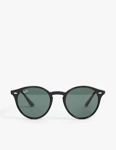 Round Sunglasses - Black/Green