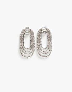 Clothing: Ezra Earrings - Diamante