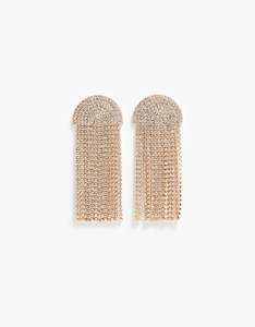 Athena Earrings - Gold/Diamante