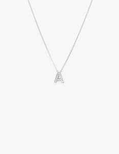 Superette Letter Necklace - Sterling Silver