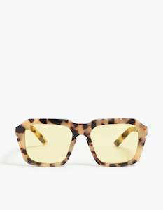 Clothing: Pared x Superette Nice & Easy Sunglasses - Cookies & Cream/Yellow