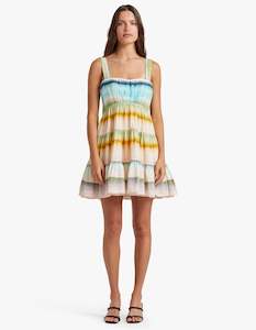 Lomond Mini Dress - Watercolour Stripe