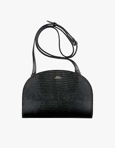 Demi Lune Bag - Black Lizard