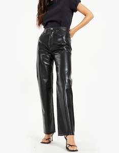 Recycled Leather 90s Pinch Waist - Detox