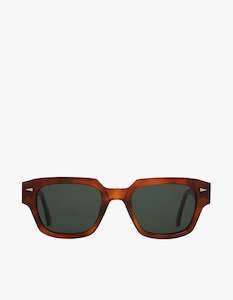 Rivoli Sunglasses - Orange Turtle/Dark Green