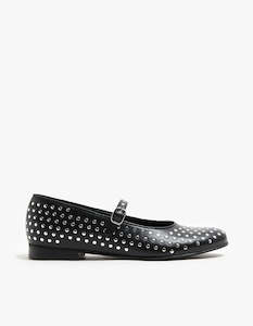 Lucien Ballet Flats - Black Leather