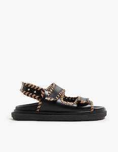 Clothing: Barrel Sandals - Black Tan