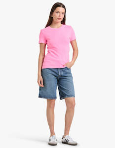 Clothing: Womens T-Shirt Sonoma - Fluorescent Acid Pink