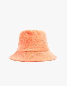 Wave Terry Bucket Hat - Papaya