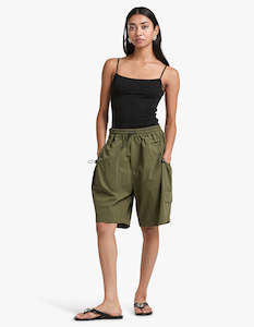 Compact Cotton Hiker Short - Khaki