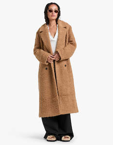 Cheyenne Longline Coat - Caramel