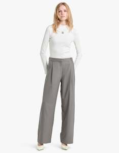 Marissa Straight Pant - Elephant Grey