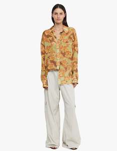 Clothing: Drew Shirt - Hibiscus Patch