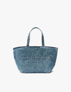 Clothing: Small Punch Tote With Strap - Vintage Medium Indigo