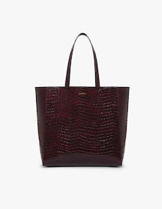 Clothing: Elly Tote - Burgundy Embossed