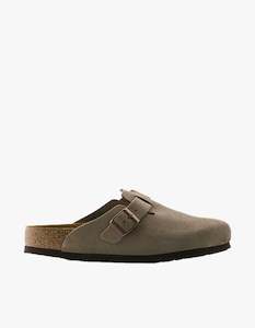 Womens Boston Suede Leather - Taupe