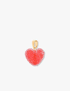 Jelly Heart Pendant - Watermelon