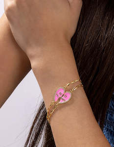 Clothing: Best Friend Bracelet - Candy Pink