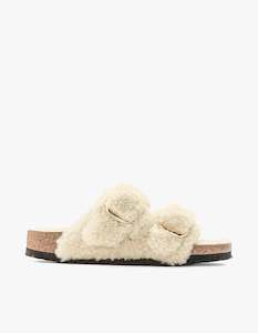 Womens Arizona Big Buckle Teddy Shearling - Eggshell