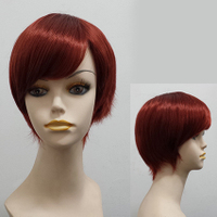 Synthetic Side Parted Bangs Short Wig S&F121