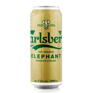 Carlsberg Elephant Premium Strong 7.2% Can 500ml - International Beer Super Liquor