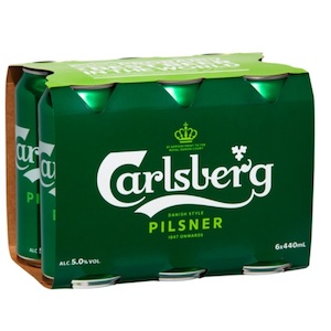 Liquor store: Carlsberg Pilsner Cans 6x440ml - International Beer Super Liquor