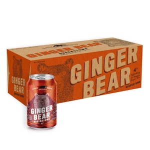 Crimson Badger Brewing Ginger Bear 4% Cans 10x330ml - Flavoured Beer Super Liquor