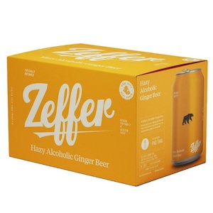 Zeffer Hazy Alcoholic Ginger Beer 5% Cans 6x330ml - Flavoured Beer Super Liquor