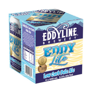 Eddyline EddyLite Session Pale Ale Cans 4x440ml - New Zealand Beer Super Liquor