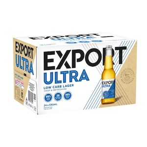 Export Ultra Low Carb Lager Bottles 24x330ml - New Zealand Beer Super Liquor