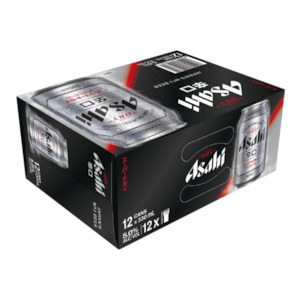 Asahi Super Dry Cans 12x330ml - International Beer Super Liquor