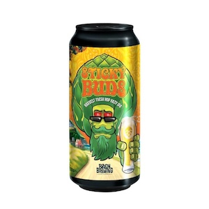 Liquor store: Bach Brewing Sticky Buds Harvest Fresh Hop Hazy IPA Can 440ml - Craft Beer Super Liquor