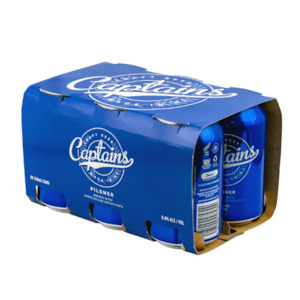 Captains Pilsner Cans 6x330ml - Craft Beer Super Liquor