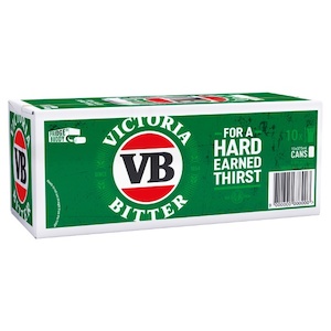 Victoria Bitter Cans 10x375ml - Value Beer Super Liquor